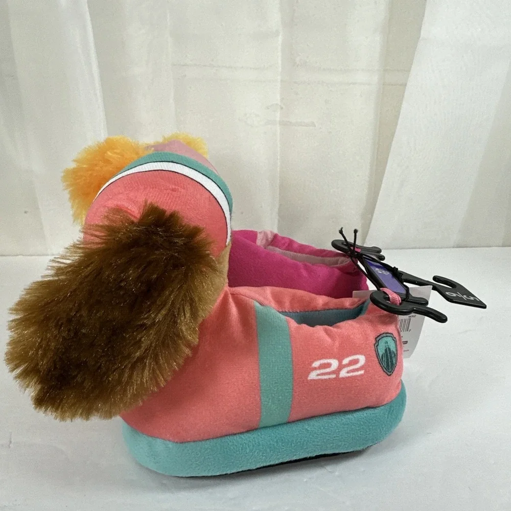 Nickelodeon‎ Paw Patrol Toddler Slippers Liberty & Skye Plush 3D Girls Size 5-6